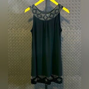 EXPRESS Beaded Fringe Mini Dress SZ S